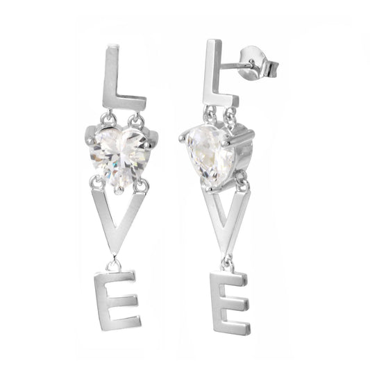 Pendientes colgantes LOVE